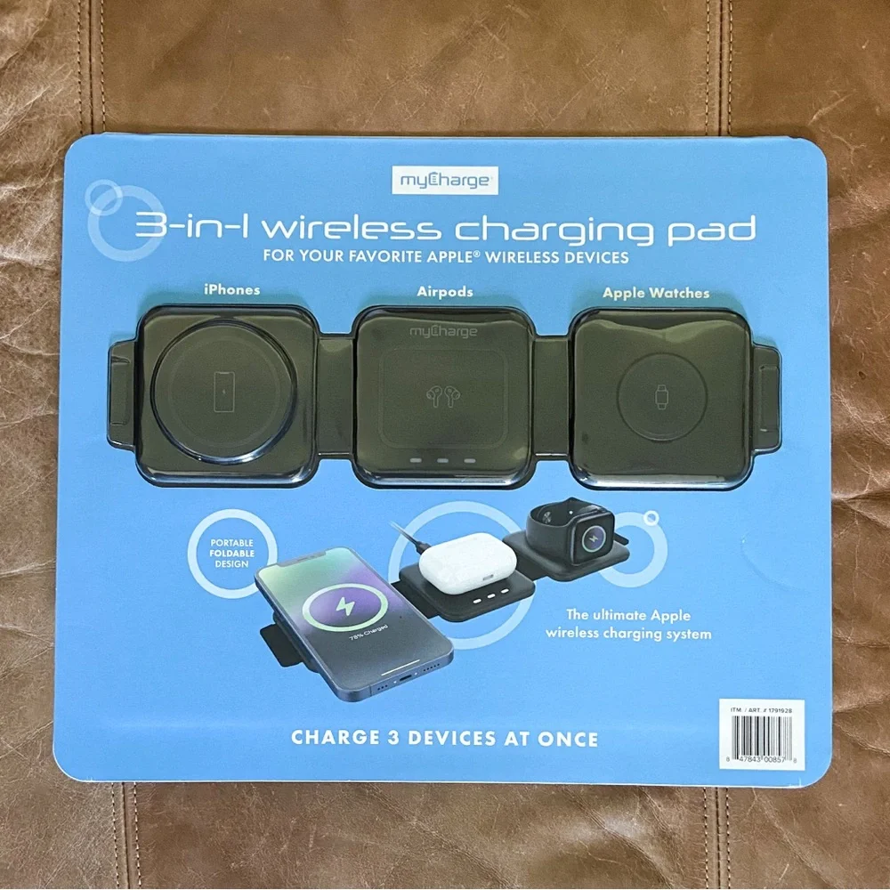 MyCharge 3-in-1 Wireless Charging Pad NIB